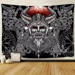 Aesthetic Tapestry Ancient Viking Meditation Runes Flags Tapestries Greek Mythology Wall Hanging Decor Bedroom Background Cloth - Image 5