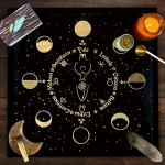 Tarot Square Tablecloth Sea Velvet Fabric Terrace Dining Table Cover Multi-purpose Towel Mandala Life Tree Butterfly - Image 6