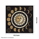 Tarot Square Tablecloth Sea Velvet Fabric Terrace Dining Table Cover Multi-purpose Towel Mandala Life Tree Butterfly - Image 7