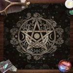 VIKAMA Dream Butterfly Tablecloth Color Glass Blue Butterfly Flowers Totem Waterproof Stain-Resistant Home Decoration - Image 4