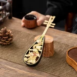 Creative Metal Pipa Incense Burner Chinese Loong Carving Hollow Out Incense Holder Home Fragrance Decorative Ornaments - Image 4