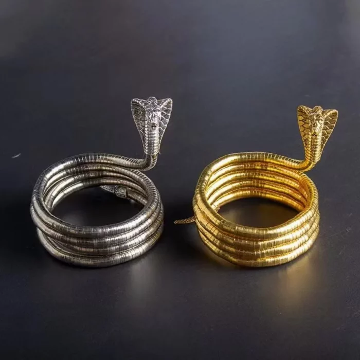 New Punk Hip Hop Metal Adjustable Gold Color Snake Necklace Multi-Function Necklace For Women Party Jewelry Gift - Image 6