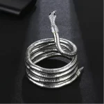 New Punk Hip Hop Metal Adjustable Gold Color Snake Necklace Multi-Function Necklace For Women Party Jewelry Gift - Image 3