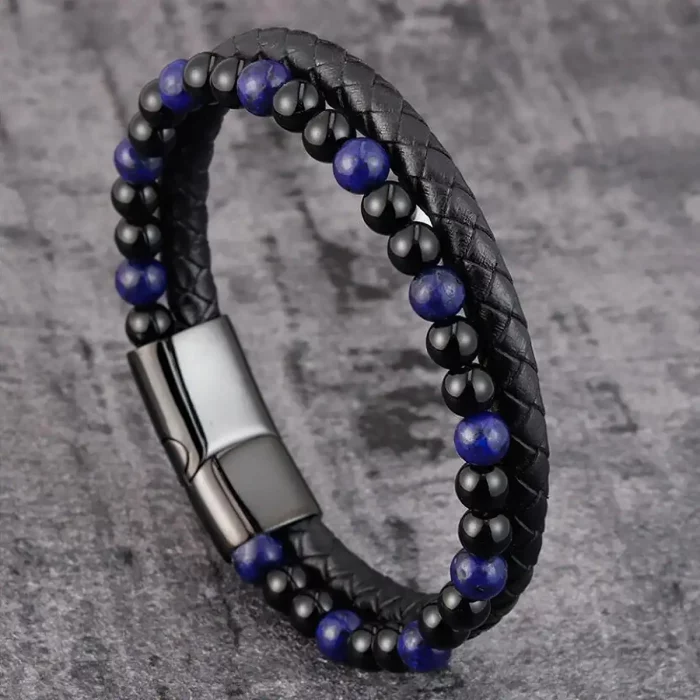 Tiger's Eye Bracelet-Black Obsidian Strength Calming Healing Stone Men's Bracelet-Spiritual Protection Balance Meditation Bracel - Image 6