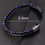 Tiger's Eye Bracelet-Black Obsidian Strength Calming Healing Stone Men's Bracelet-Spiritual Protection Balance Meditation Bracel - Image 5