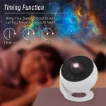 Night Light Galaxy Projector Starry Sky Projector 360° Rotate Planetarium Lamp For Kids Bedroom Valentines Day Gift Wedding Deco - Image 4
