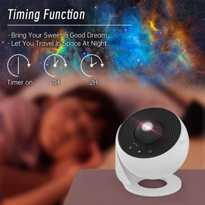 Night Light Galaxy Projector Starry Sky Projector 360° Rotate Planetarium Lamp For Kids Bedroom Valentines Day Gift Wedding Deco - Image 4