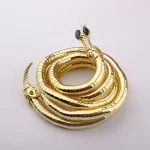 New Punk Hip Hop Metal Adjustable Gold Color Snake Necklace Multi-Function Necklace For Women Party Jewelry Gift - Image 4
