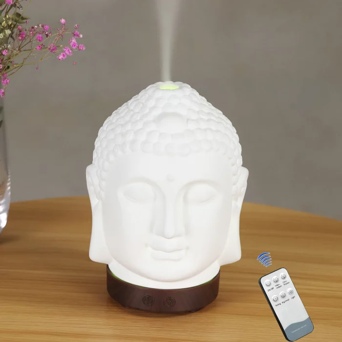 Wifi Control Air Humidifier Aroma Essential Oil Diffuser 7 Colors LED Night Light Cool Buddha Mist Maker Aromatherapy For Home - Image 3
