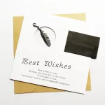 Rebel Feather Charm For Women Men Vintage 925 Sterling Silver Autumn Jewelry - Image 6
