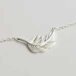 925 Sterling Silver feather Necklaces & Pendants For Women High Quality Sterling-silver-jewelry - Image 2