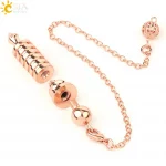 CSJA Pendulum Metal for Dowsing Pendule Pendulo Divination Radiestesia Healing Women Men Amulet Screw Shape Charm Jewelry G190 - Image 6