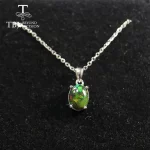 Multi ov 7*9mm Gemstone Pendant ,simple design black opal neckalce aquamarine pendant labradorite pendant 925 sterling silver - Image 6