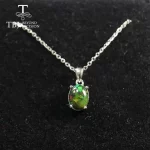 Multi ov 7*9mm Gemstone Pendant ,simple design black opal neckalce aquamarine pendant labradorite pendant 925 sterling silver