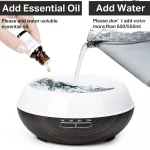 Aromatherapy Essential Oil Diffuser Wood Grain Remote Control Ultrasonic Air Humidifier Cool with 7 Color LED Light - Image 5