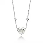 100% 925 Real Silver 10*12mm Heart-Shaped Aquamarine High Carbon Diamond Pendant Necklace for Women Wedding Party Fine Jewelry - Image 5