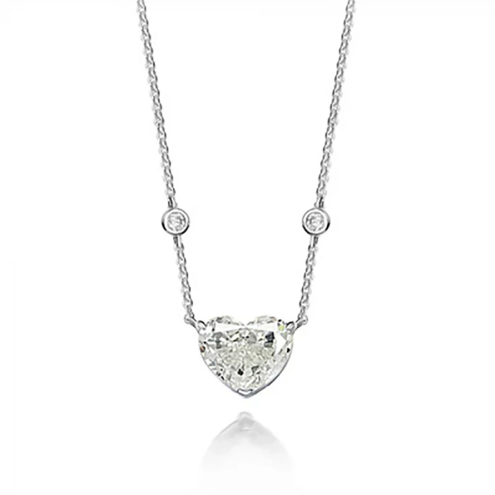 100% 925 Real Silver 10*12mm Heart-Shaped Aquamarine High Carbon Diamond Pendant Necklace for Women Wedding Party Fine Jewelry - Image 5