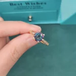 18K Gold Ring for Women Natural 2 Carat Diamond with Diamond Jewelry Anillos De Bizuteria Anillos Mujer Gemstone Rings Box - Image 4