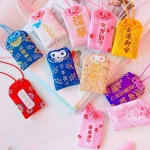 39Style New Omamori Pray Fortune Beauty Health Safe Transparent Wealth Bag Guard Talisman Pendant Keychain Couple Gift - Image 3