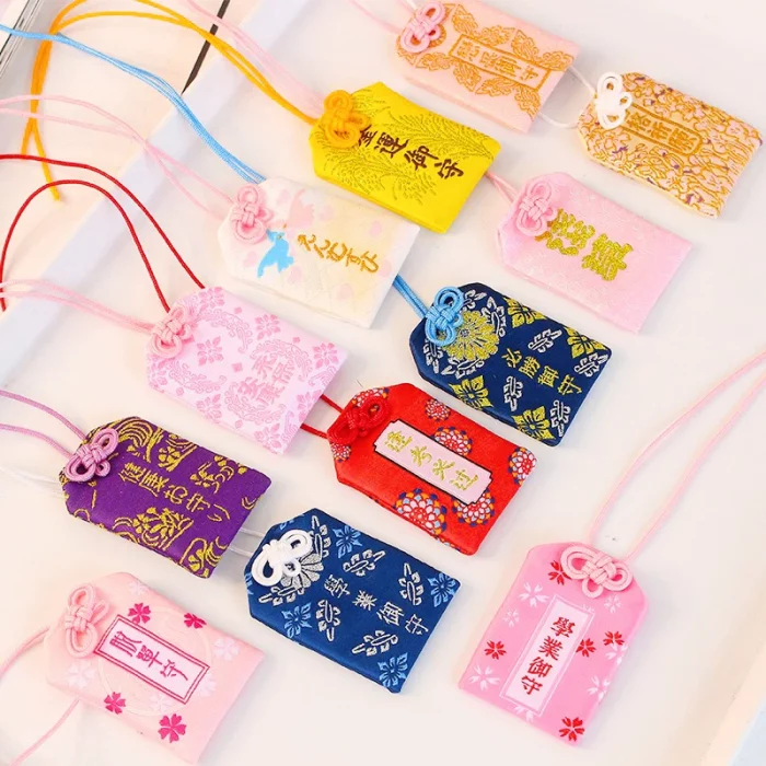 39Style New Omamori Pray Fortune Beauty Health Safe Transparent Wealth Bag Guard Talisman Pendant Keychain Couple Gift - Image 4