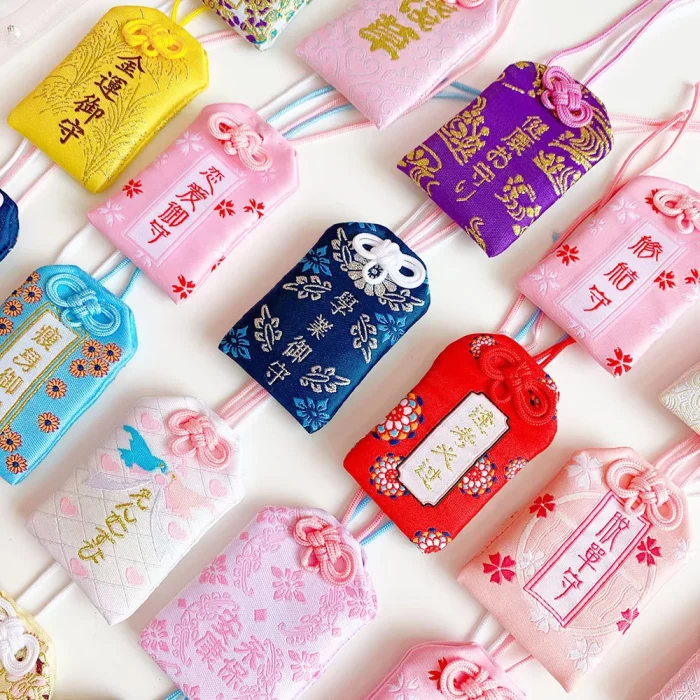 39Style New Omamori Pray Fortune Beauty Health Safe Transparent Wealth Bag Guard Talisman Pendant Keychain Couple Gift - Image 2