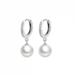 LByzHan 2020 Pearl Earrings Genuine Natural Freshwater Pearl 925 Sterling Silver Earrings Pearl Jewelry For Wemon Wedding Gift - Image 6