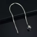 316L gold Silver color stainless steel Snake Chain Link Bracelet fit European Brand Bracelet Women DIY Jewelry Making 17-21cm - Image 4