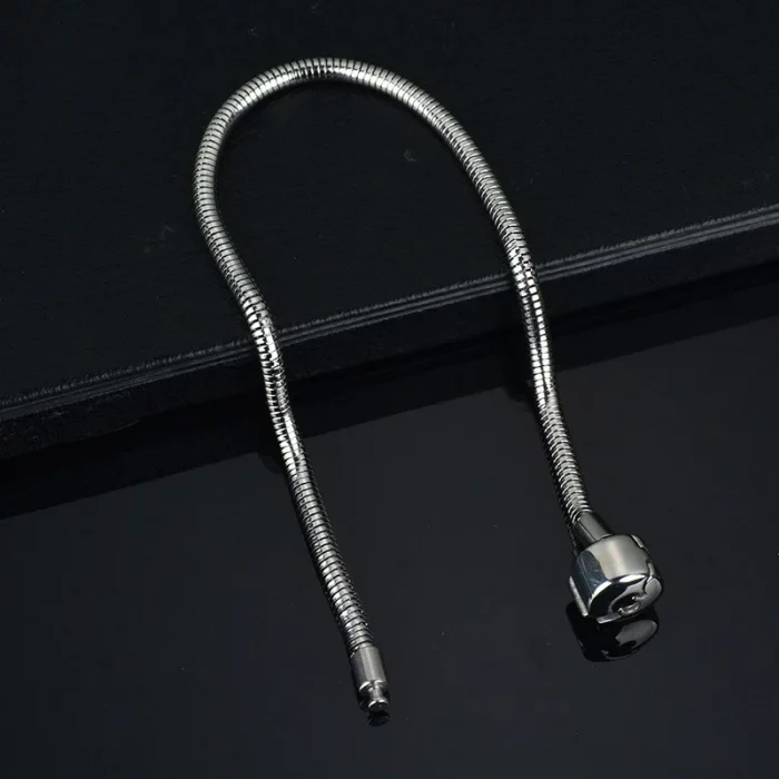 316L gold Silver color stainless steel Snake Chain Link Bracelet fit European Brand Bracelet Women DIY Jewelry Making 17-21cm - Image 4