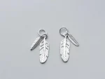 Fashion Classic Feather Design Charms 925 Sterling Silver Men Women Jewelry Accessories DIY Earrings Necklace Pendant Materials - Image 6