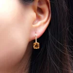 Hutang Natural Yellow Citrine Earrings 925 Sterling Silver 4 Carats Gemstones Fine Crystal Jewelry for Women Christmas - Image 6
