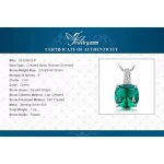 JewelryPalace Simulated Nano Green Emerald Created Ruby 925 Sterling Silver Pendant Necklace Women Gemstone Solitaire No Chain - Image 6