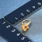 Hutang Natural Yellow Citrine Earrings 925 Sterling Silver 4 Carats Gemstones Fine Crystal Jewelry for Women Christmas - Image 4