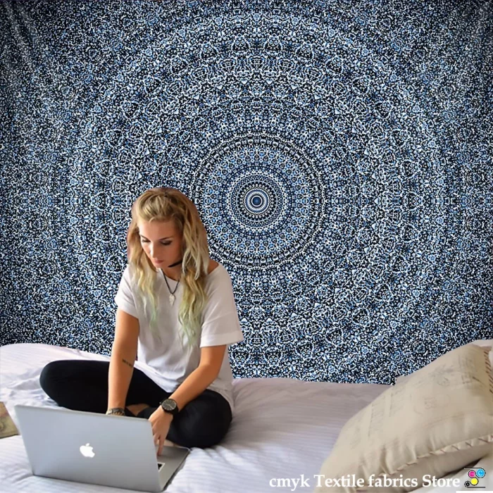 Mandala Tapestry Beach Yoga Mat Bedspread Table Cloth Hot New Decorative Wall Hanging Bohemia Indian Hippie Home 210x148cm - Image 4