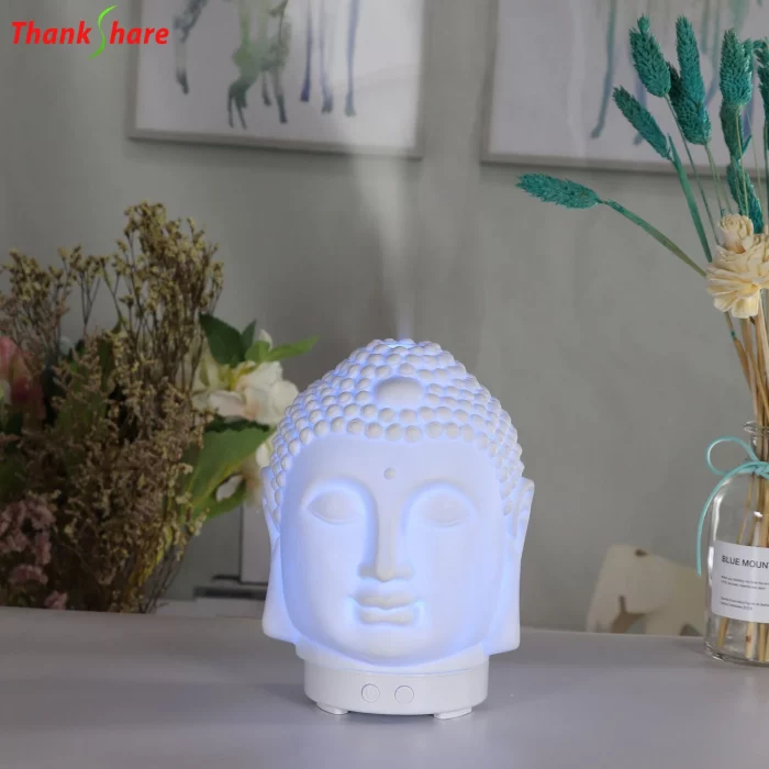 Wifi Control Air Humidifier Aroma Essential Oil Diffuser 7 Colors LED Night Light Cool Buddha Mist Maker Aromatherapy For Home - Image 4