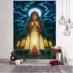 Indian Buddha Mandala Tapestry Meditation Art Printed Wall Tapestry Hippie Psychedelic Bohemian Wall Art Deco Yoga Mat - Image 7