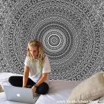 Mandala Tapestry Beach Yoga Mat Bedspread Table Cloth Hot New Decorative Wall Hanging Bohemia Indian Hippie Home 210x148cm - Image 2