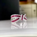Luomansi Natural Ruby Bow Gemstone Ring S925 Sterling Silver Romantic Woman Anniversary Party High Jewelry - Image 6