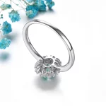Natural Emerald Sterling Silver Rings 0.45 Carats Genuine Precious Gemstone Classic Fine Jewelrys Anniversary Engagement Gifts - Image 5