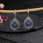 Vintage Natural Moonstone Kyanite Earrings Elegant Labradorite Gemstone Drop Earring Engagement Wedding Party Jewelry Gifts - Image 4