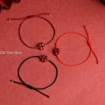 Tibetan Buddhist Lotus Flower Beads Bracelets For Women Handmade Braided Red Black Rope Lucky oga Meditation Bracelet Jewelry - Image 7