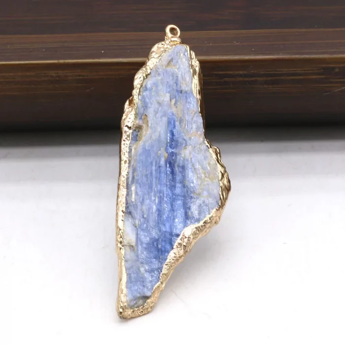Natural Stone Blue Spodumene Rough Irregular Pendant For Jewelry MakingDIY Necklace Earring Hanging Accessories Charm Gift Party - Image 5