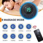 EMS Mini Massage Patch Convenient, Shoulder, Neck and Neck Massage Device - Home Electric Meridian Pulse USB Charging - Image 5