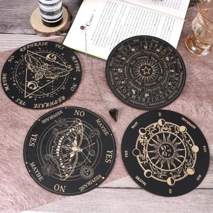 Star Pendulum Board Dowsing Divination Board Magics Meditation Decision Plate Metaphysical Message Board Witchs Altar Supplies - Image 5