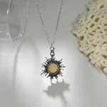 Fashion Moonstone Necklace Crescent Crystal Moon Pendant Vintage Necklaces for Women Female Boho Jewelry Gifts 2025 New Trend - Image 5