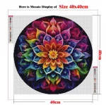 5D DIY AB Diamonds Full Drill Diamond Painting Mandala Cross Stitch Kits Fantasy Flower Picture of Rhinestones Embroidery Sale - Image 2