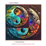 Tarot Card Tablecloth Altar Cloth Moon Planets Tarot Tablecloth For Spread Tarot Reading Waterfall Scenery Wall Decor Tapestry - Image 3