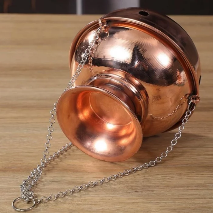 Multifunctional Hanging Incense Burner Red Copper Engraved Stupa Aromatherapy Stove Meditation Smoke Furnace Altars Decorative - Image 6
