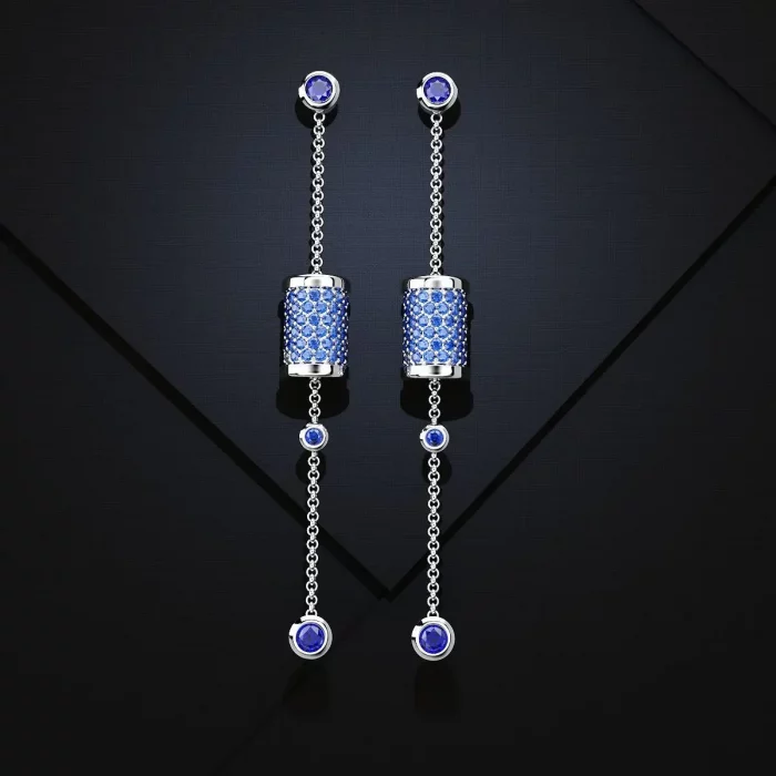 Sterling Silver 925 Natural Aquamarine Drop Earrings for Women Timeless Design Delicate Female Jewelry Wedding Luxury Earrings - Image 7