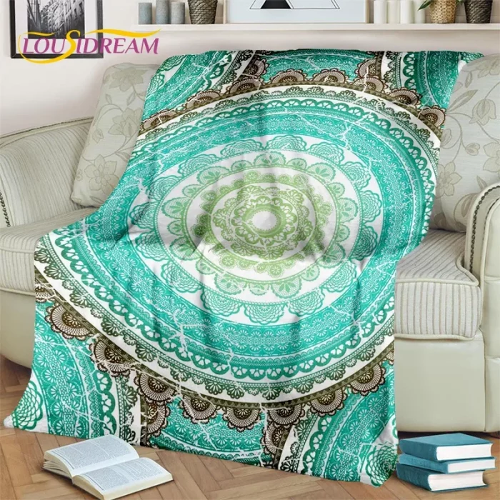 3D Bohemia Meditation Mandala nature Spirit Yoga Blanket,Soft Throw Blanket for Home Bedroom Bed Sofa Picnic Cover Blanket Kids - Image 7
