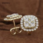 Pure Gemstone Earring for Women 14K Gold Diamond Peridot Oorbellen Bijoux Femme Bizuteria Stud Earrings Gold Jewelry Orecchini - Image 6